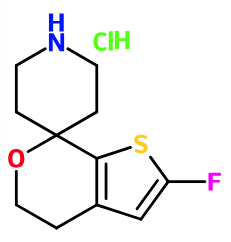 (image for) MCYF0457 2'-Fluoro-4',5'-dihydrospiro[piperidine-4,7'-thieno[2,3-c]pyran] hydrochloride